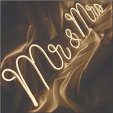 Mr & Mrs wedding neon sign